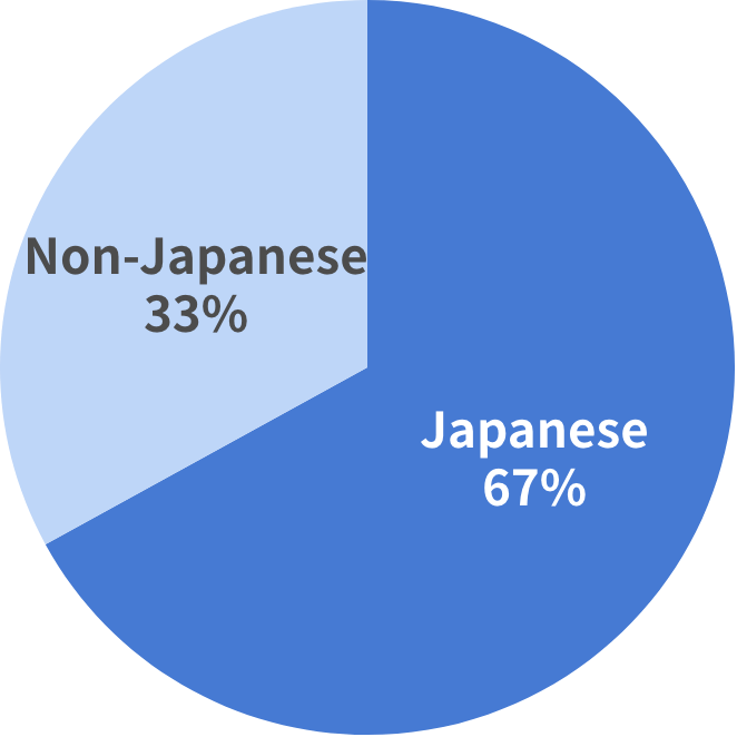 Pie chart showing percentage of foreign directors at Optimus