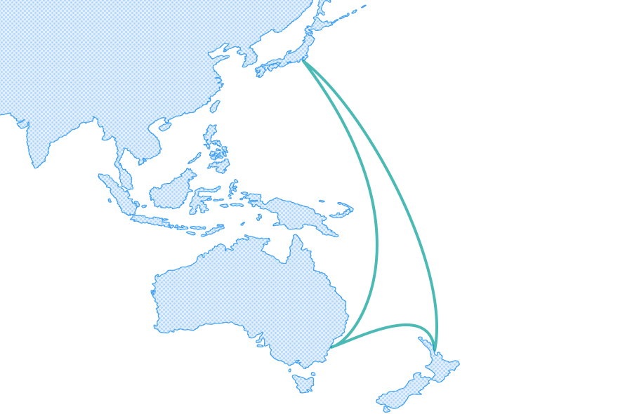 3.Presence in Oceanian routes